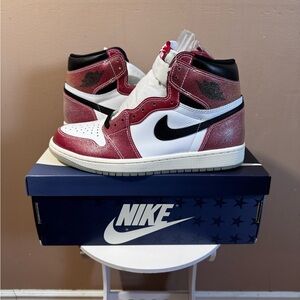 Size 8.5 - Jordan 1 High Trophy Room F&F with Blue Laces